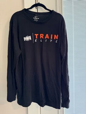 Nike Black Dri-FIT The Nike Tee with White Logo